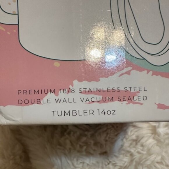 Stainless Steel 14 oz. Coffee Mug Purple NEW IN BOX - Picture 4 of 4